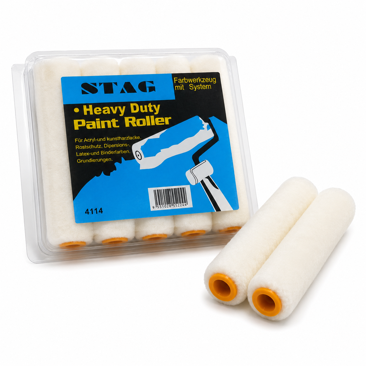 4" STAG 4114 LAMBWOOL ROLLER REFILL WHITE