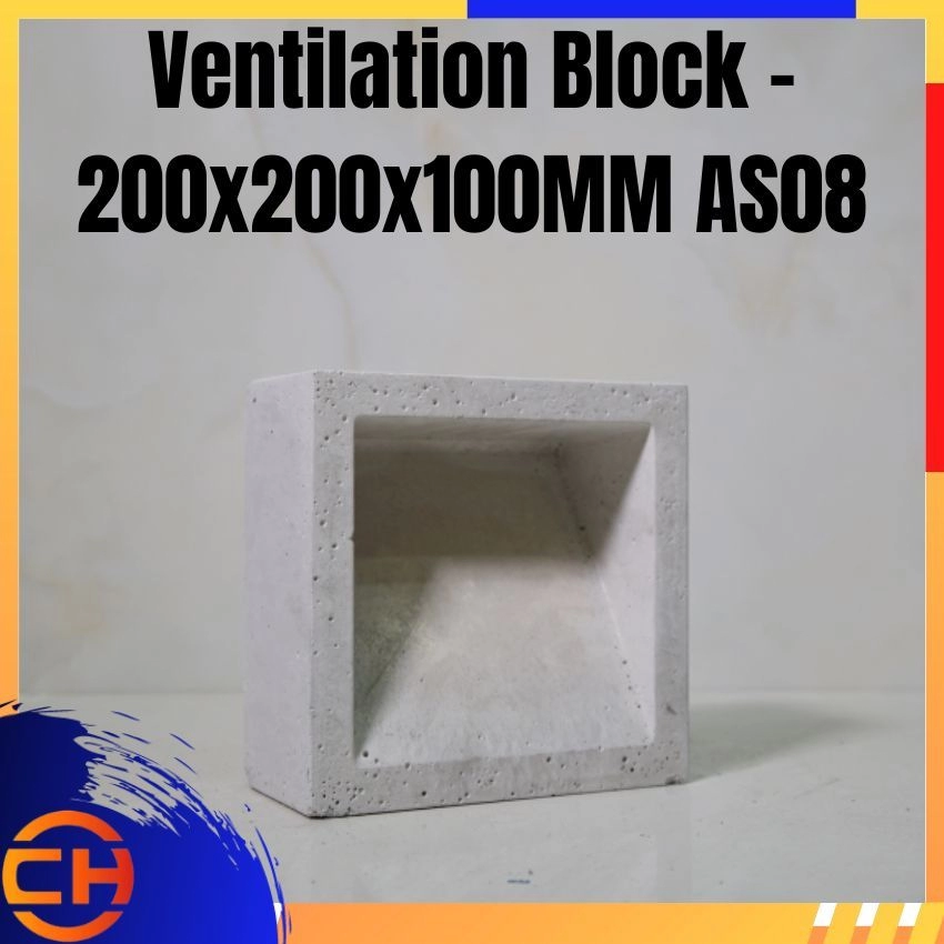 Ventilation Block - 200x200x100MM AS08