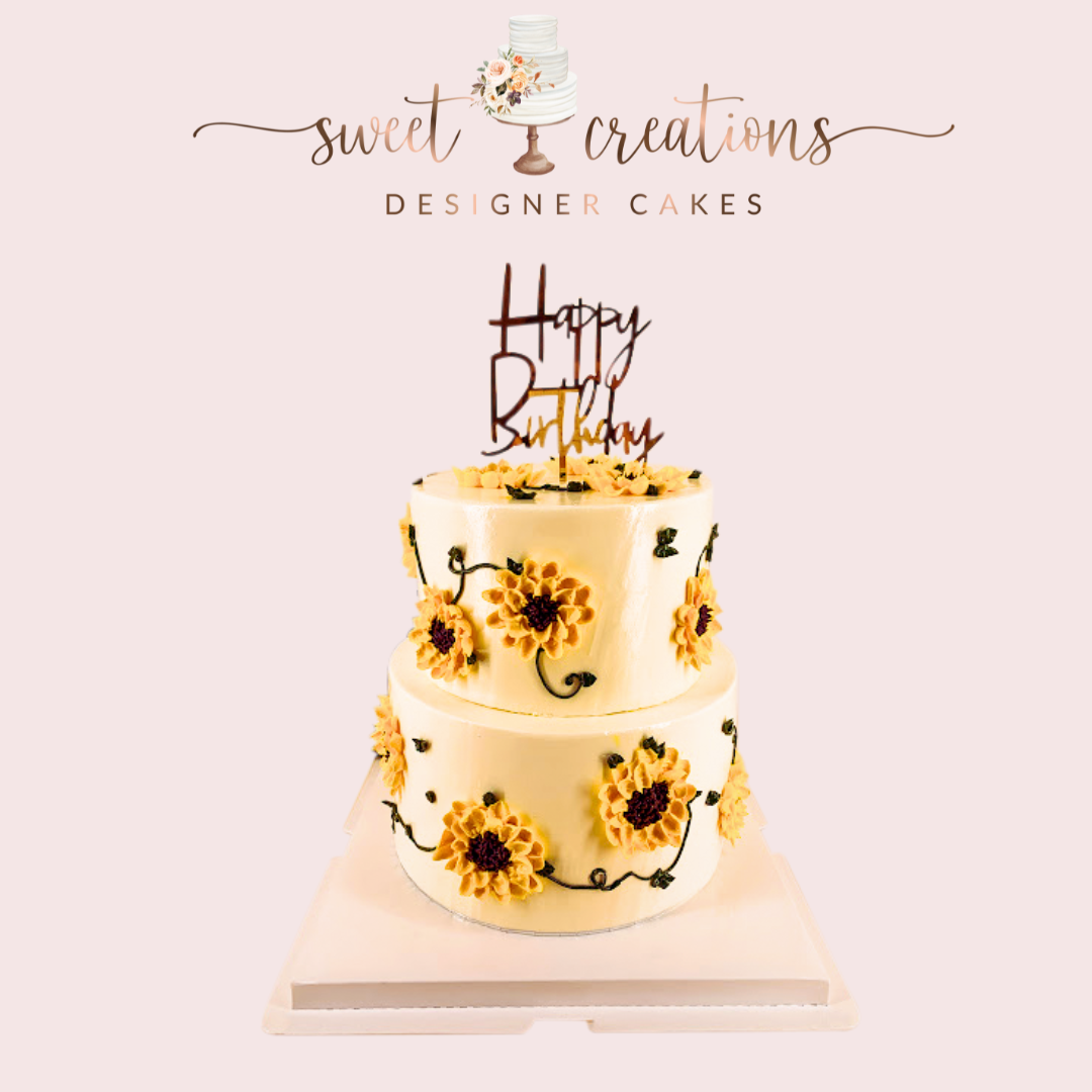 SUNFLOWER inspired theme cake... - Erna's Cakes & Pastries | Facebook