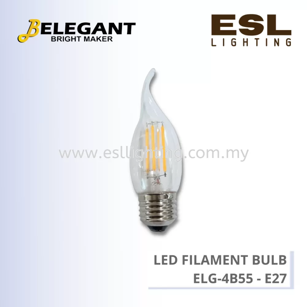 BELEGANT LED FILAMENT BULB E27 4W - ELG-4B55