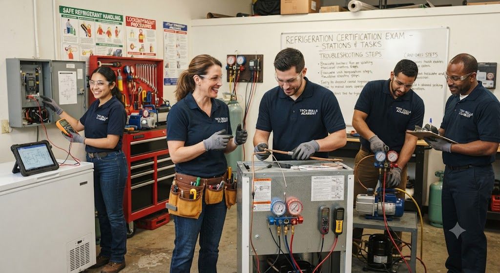 Refrigeration maintenance and repair certification