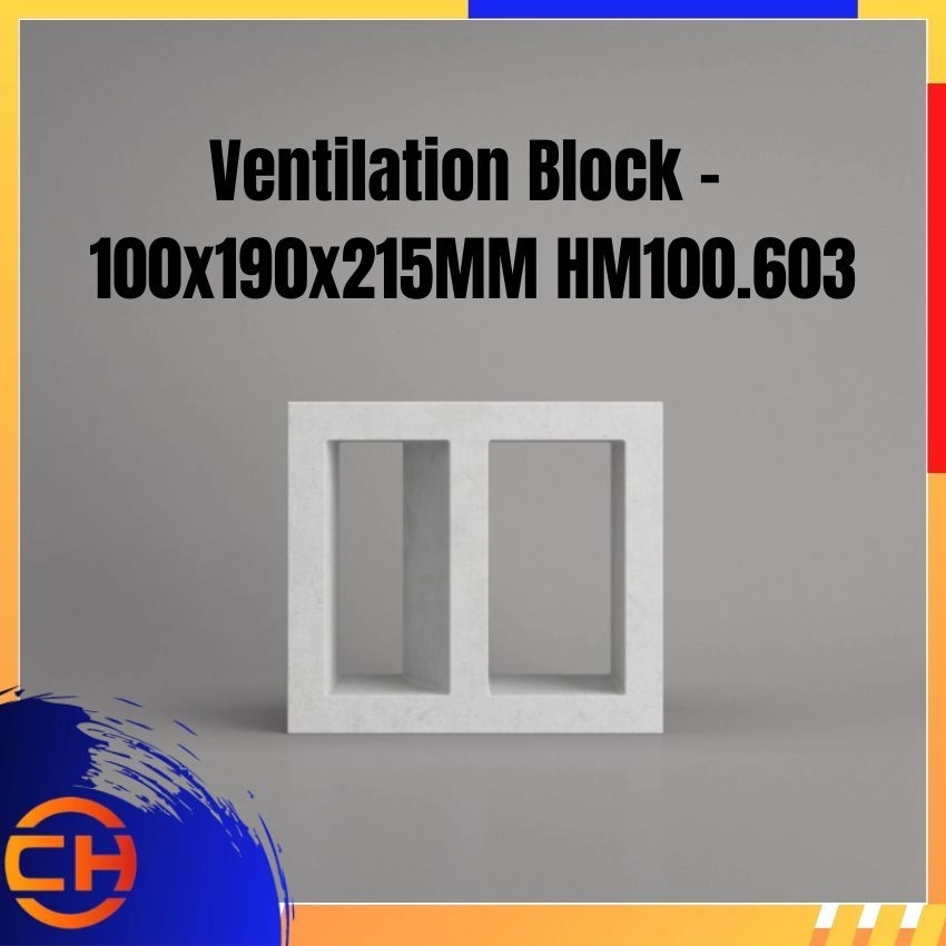 Ventilation Block - 100x190x215MM HM100.603