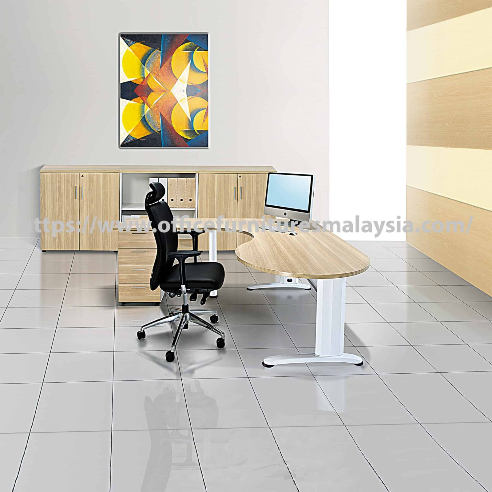 6 ft x 6.5 ft Office Manager Table-Desk Set OFMB66SET