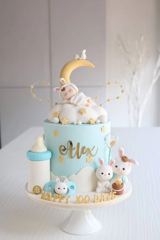 Bunny Baby 100 Days Cake