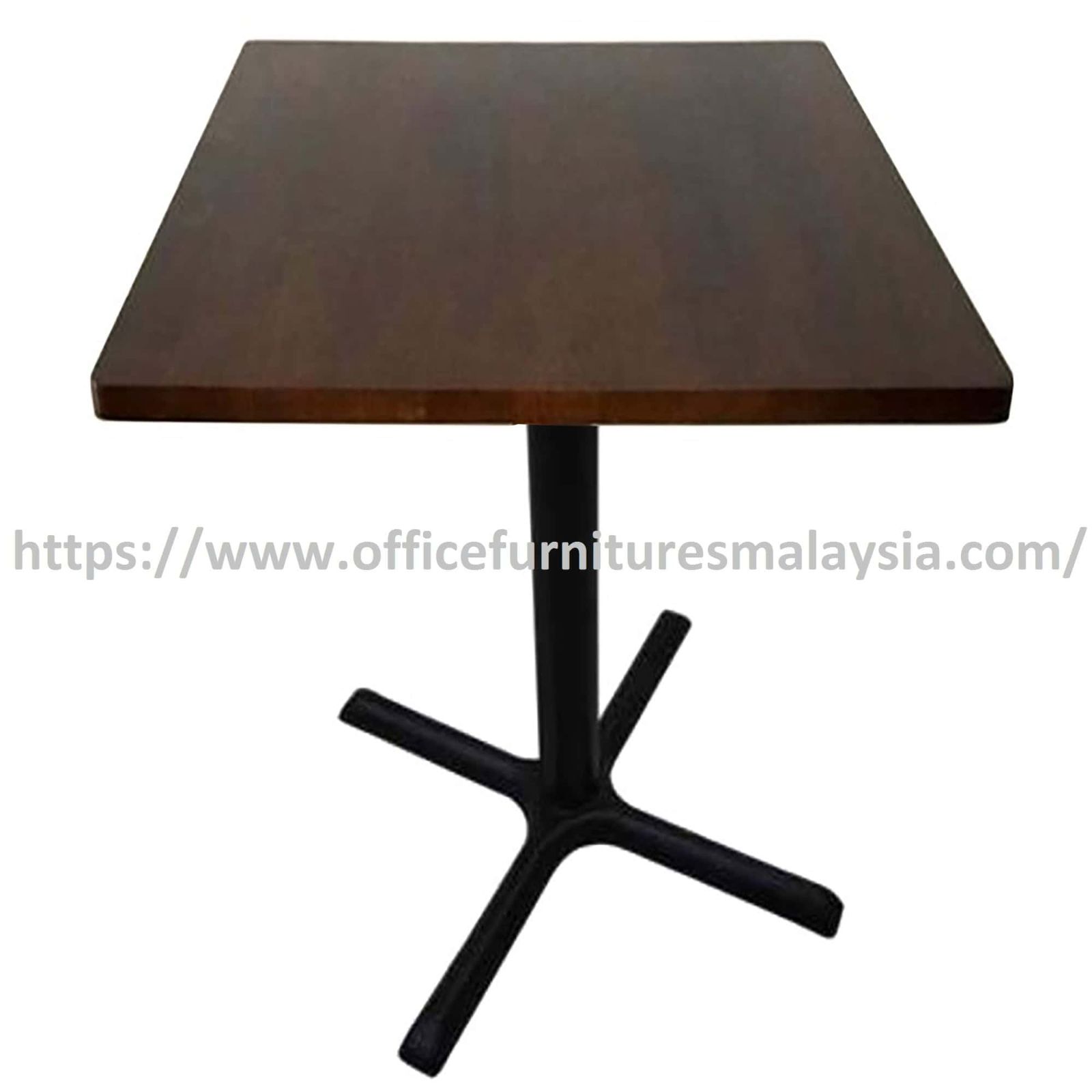 2.5ft New High Rubber-Wood Square Table with Mild Steel Leg OFSM32R7575HS
