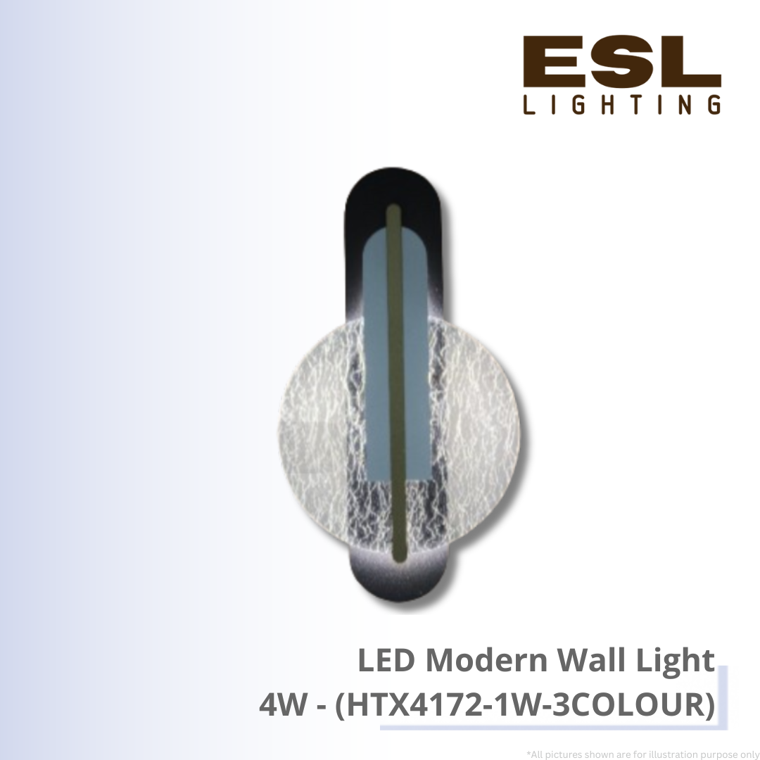 LED Modern Wall Light 4W - HTX4172-1W-3COLOUR