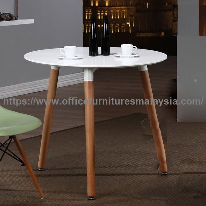 2.62ft Simple Small White Round Dining Table YGRTD-859W