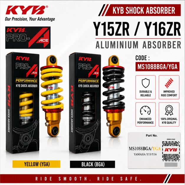 KAYABA Y15ZR Y16ZR PRO ACE REAR ABSORBER MS1088BGA/YGA B17 BAX