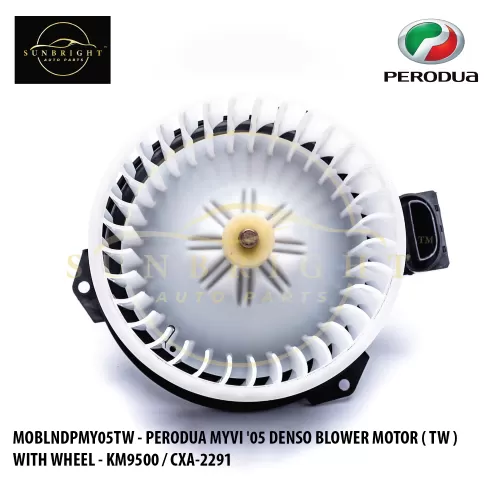 MOBLNDPMY05TW - PERODUA MYVI '05 ( D73A ) DENSO BLOWER MOTOR ( TW ) WITH WHEEL - KM9500 / CXA-2291