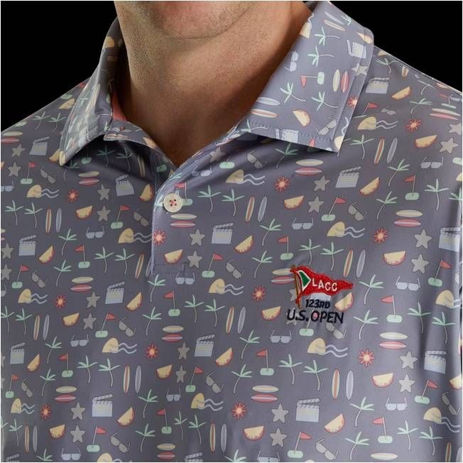 FJ FOOTJOY LIMITED EDITION 2023 U.S. Open  Print Lisle Self Collar
