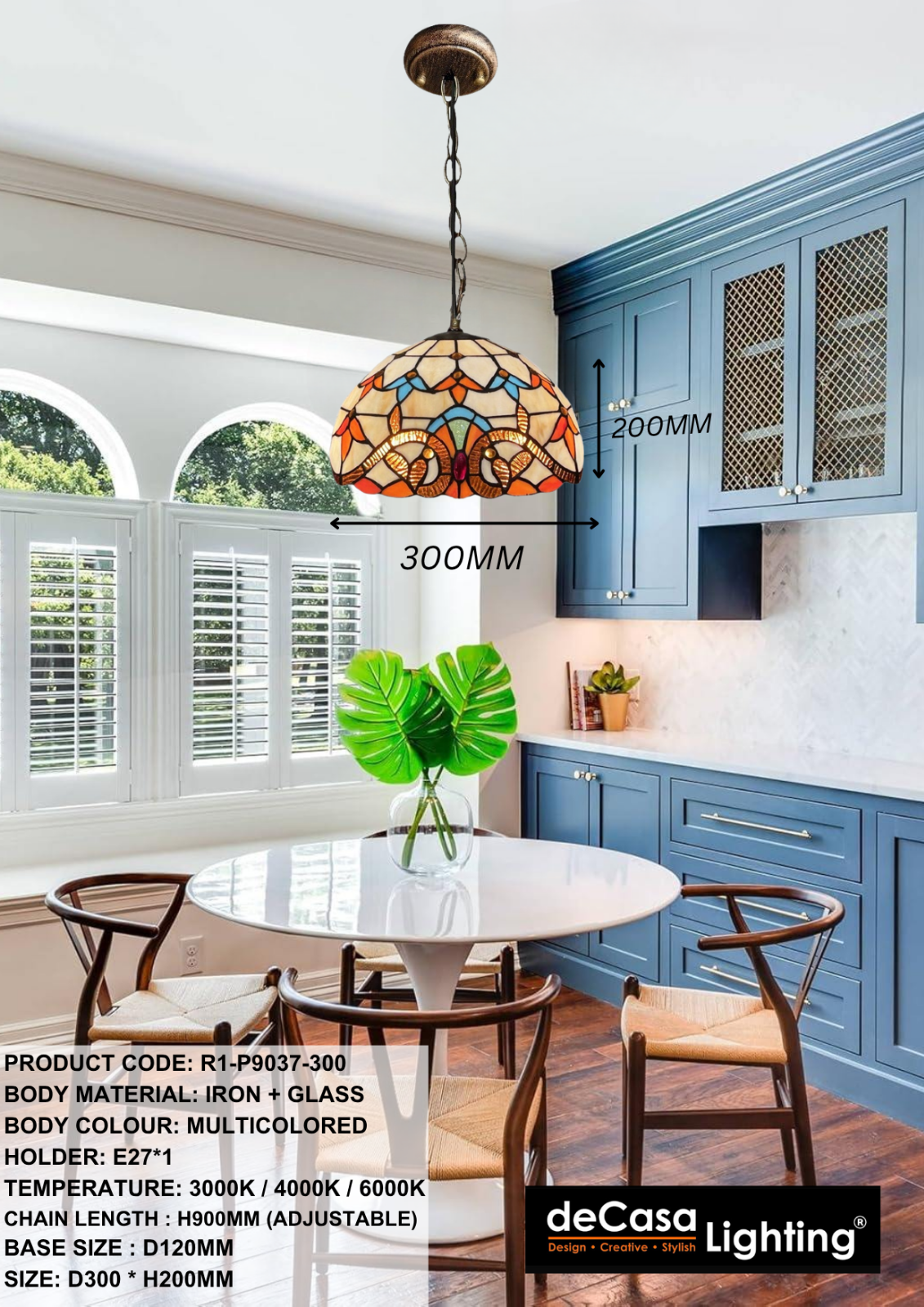 MOROCCAN STYLE PENDANT LIGHT (P9037)