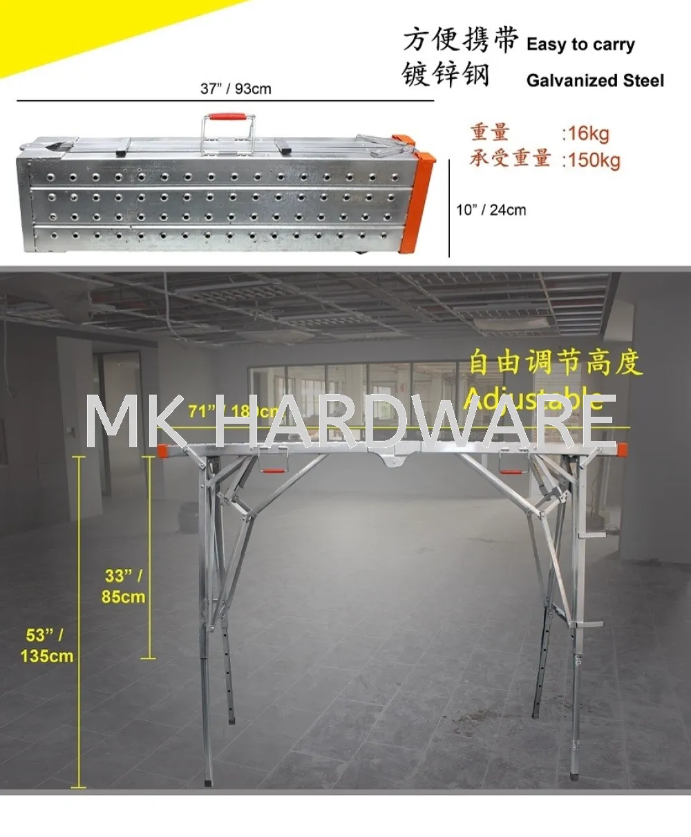 GALVANIZED STEEL FOLDABLE PLATFORM