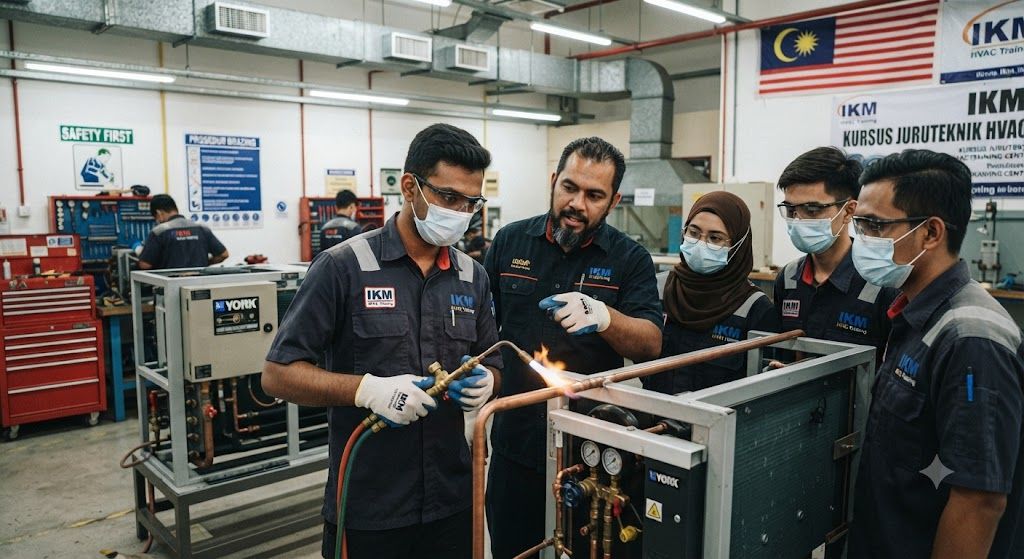 Professional industrial HVAC installation training