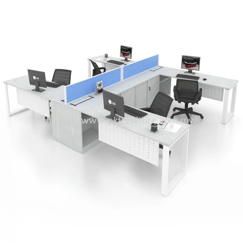 Desking 20 System 03 - 4 Pax Workstation