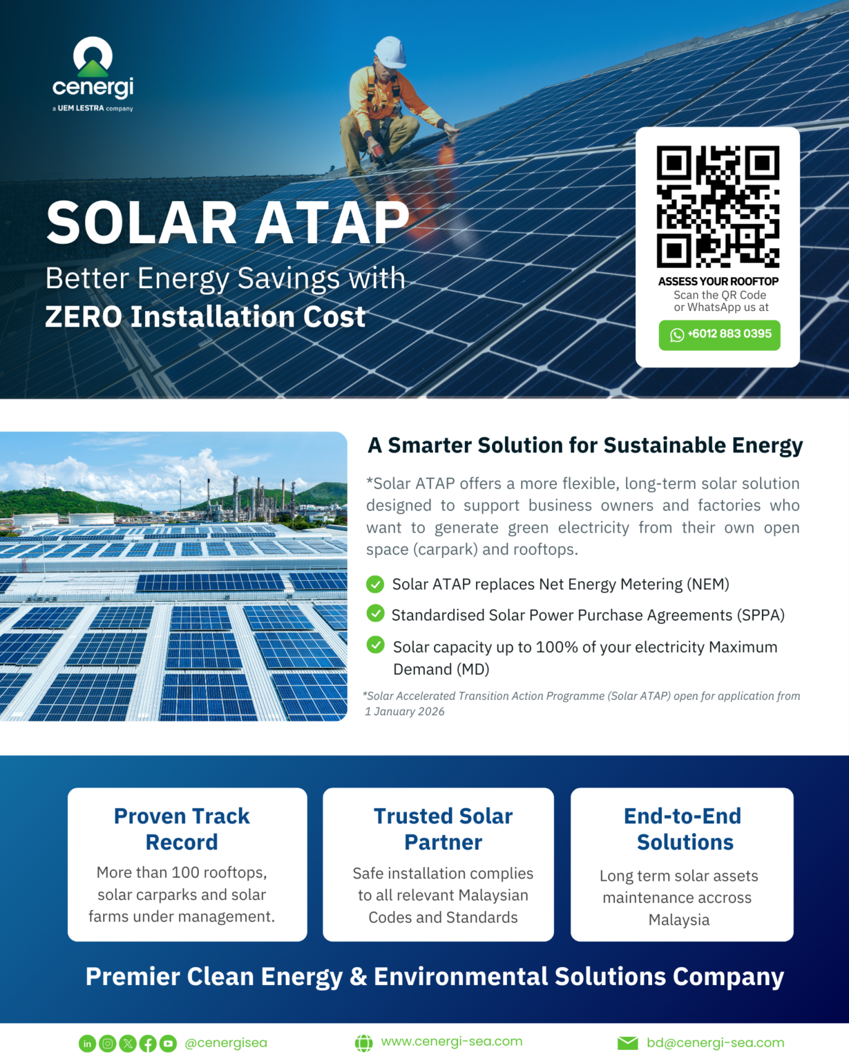 Cenergi SEA Berhad Reviews 2026 | Biogas, Biomass & Solar ATAP Malaysia | Compare Quotes