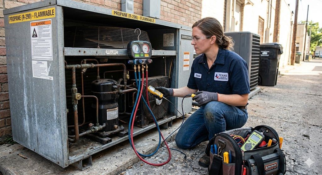 propane refrigerant system troubleshooting