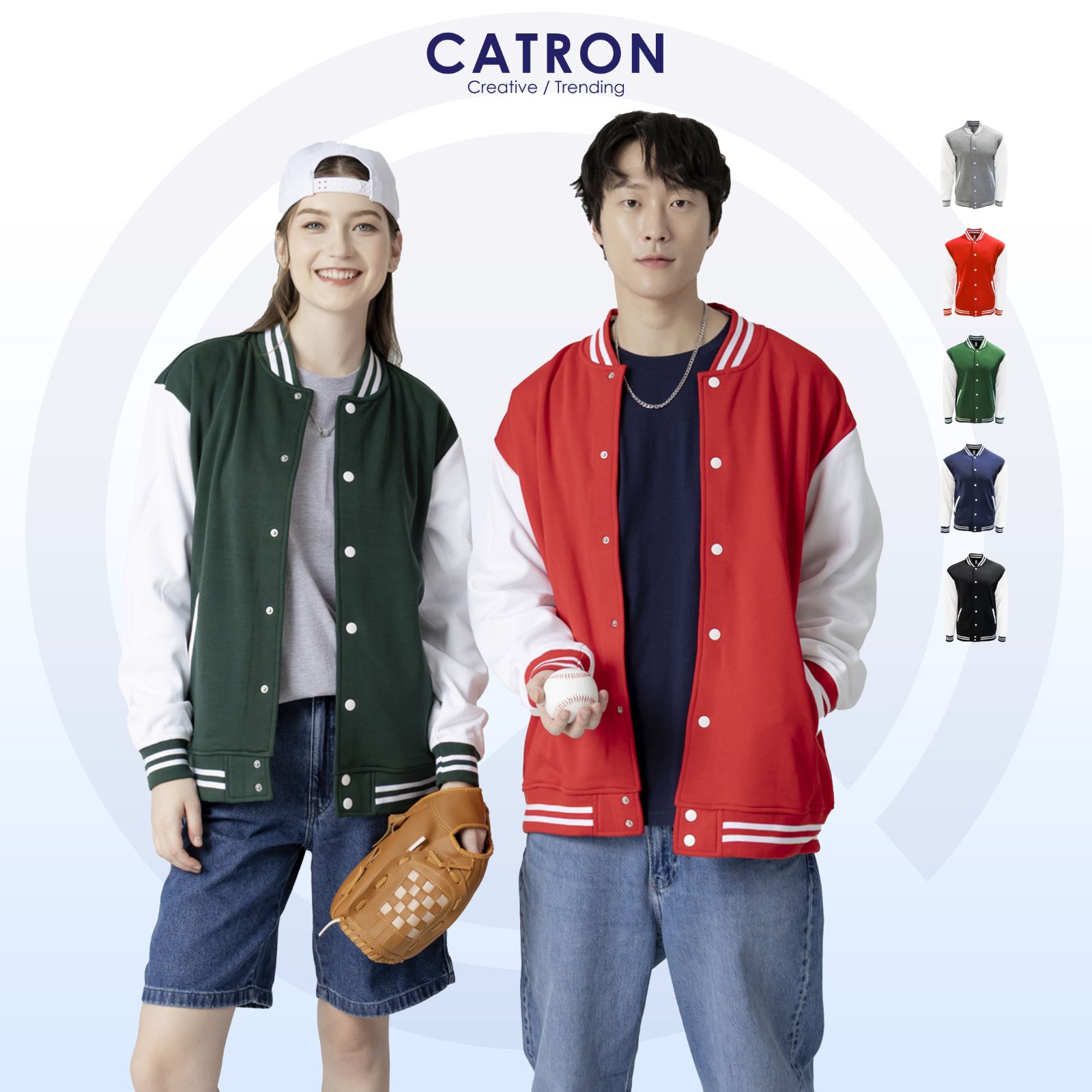 CRJ 3100 Long Sleeve Baseball Jacket