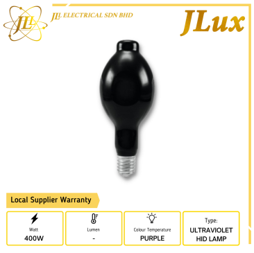 JLux H400BL 400W E40 ULTRAVIOLET HID MERCURY LAMP
