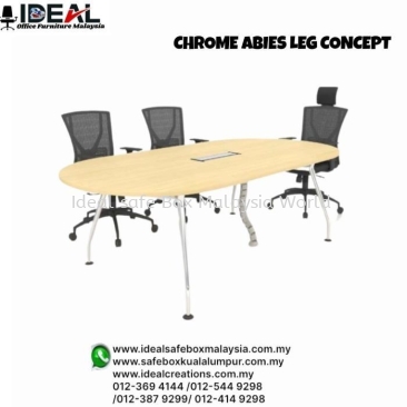 Office Desk Table FM-Series Chrome Abies Leg Concept