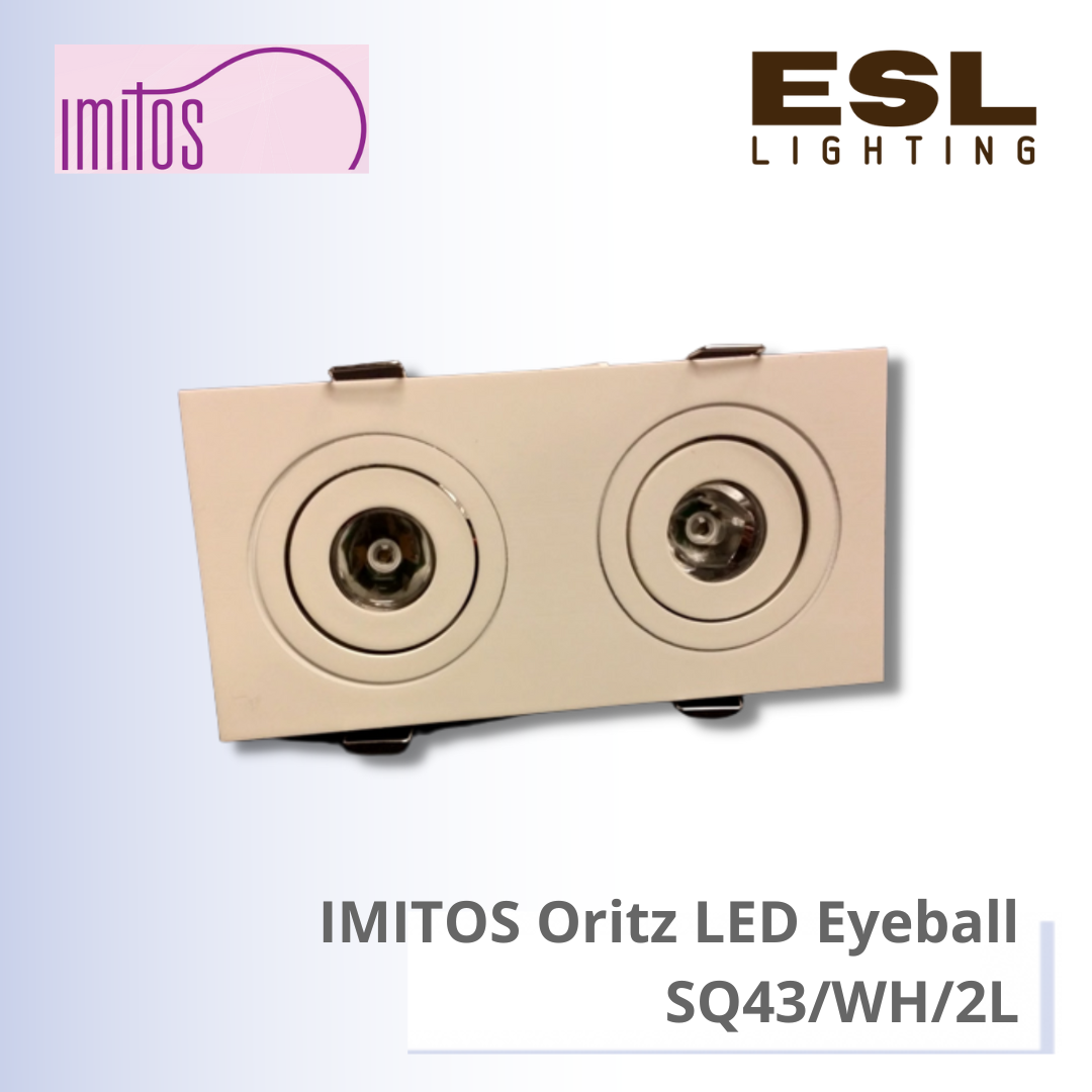 IMITOS Oritz LED EYEBALL 2x3W - SQ43/WH/2L