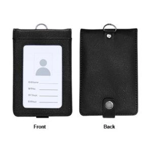 PU ID Holder Flip Open Wallet