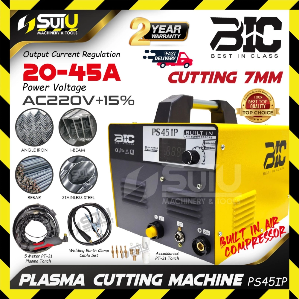 BIC PS45IP Built in Air Compressor Plasma Cutting Machine