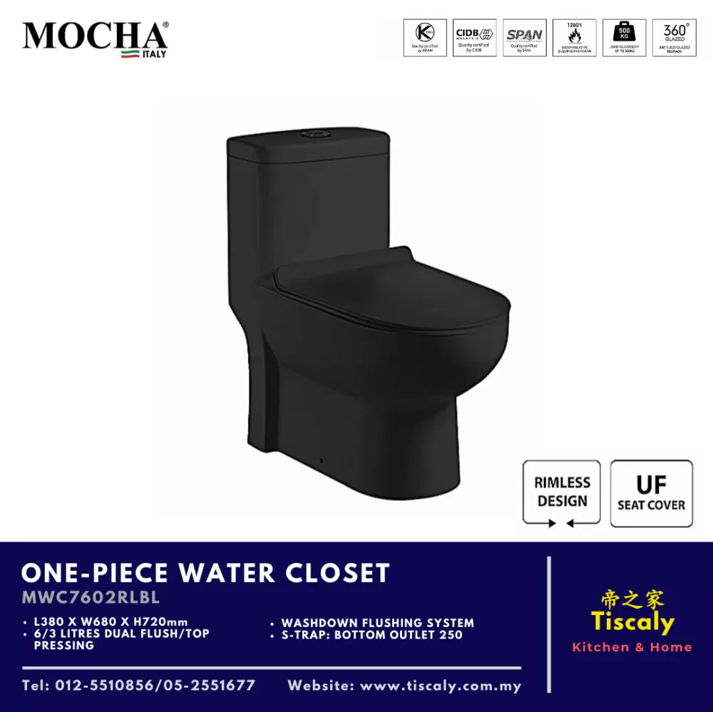 MOCHA ONE-PIECE WATER CLOSET MWC7602RLBL