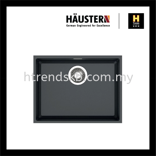 HAUSTERN UNDERMOUNT GRANITE SINK HT-EDGE-612-UM-B (GHISA BLACK)