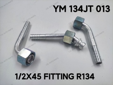 YM 134JT 013 1/2 X 45 R134 Fitting