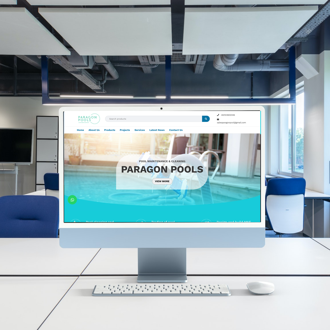 Paragon Pools Sdn Bhd Website Design & SEO Case Study | Pool Equipment Provider in Selangor