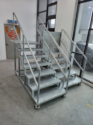 Stainless Steel Rolling Ladder