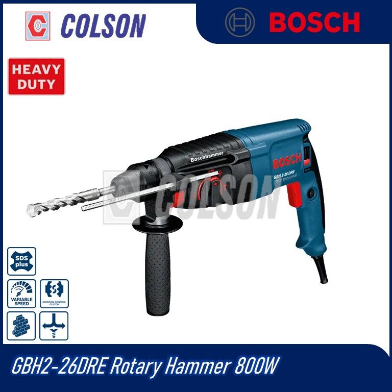 BOSCH GBH 2-26DRE Professional 800W 3-Mode Rotary Hammer with SDS-Plus GBH2-26DRE