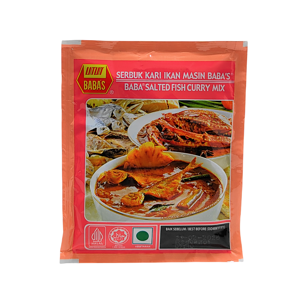 Babas Serbuk Kari Ikan Masin / Salted Fish Curry Mix 25g