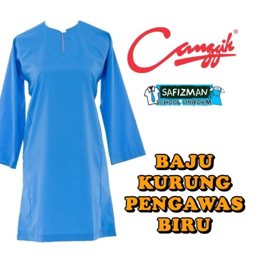 Baju Kurung Pengawas Canggih Biru CP009B