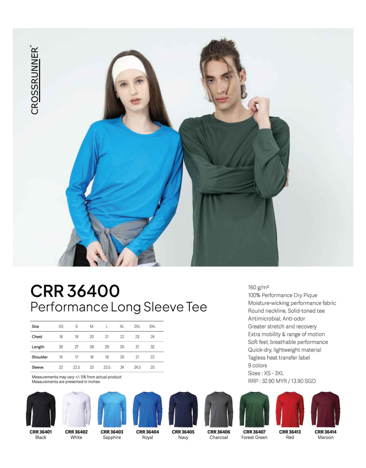 CRR 36400 - PERFORMANCE LONG SLEEVE TEE