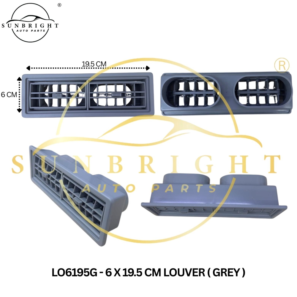LO6195G - 6 X 19.5 CM LOUVER ( GREY )