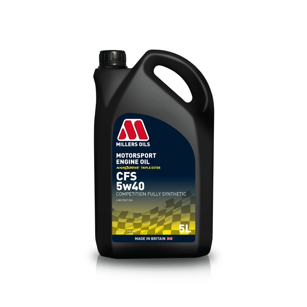 MILLERS Oils CFS 5W40 Nanodrive 5L Competition Fully Synthetic Triple Ester Engine Oil