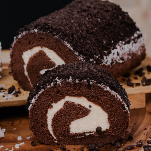 Oreo Sea Salt Chocolate Swiss Roll