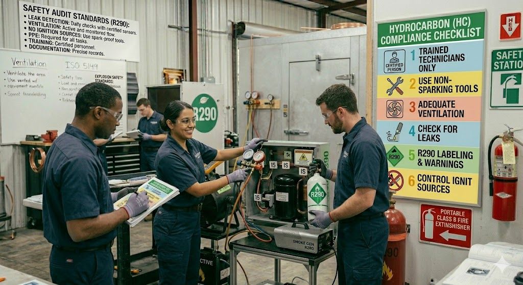 hydrocarbon refrigerant compliance checklist