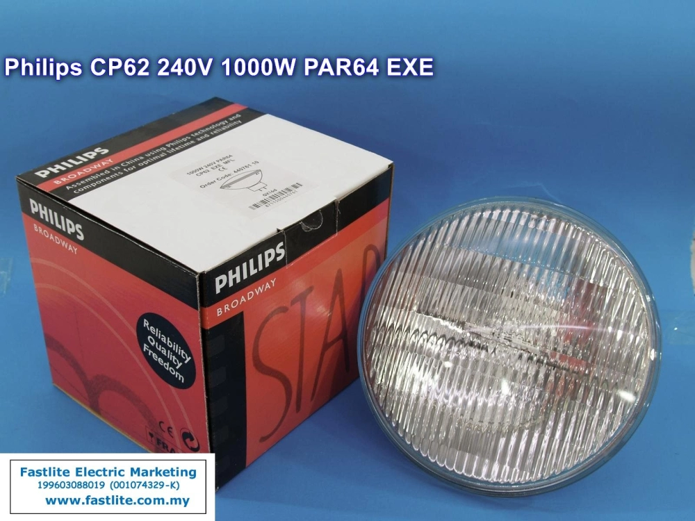 Philips CP62 PAR64 240v 1000w EXE Stage/Entertainment lamp