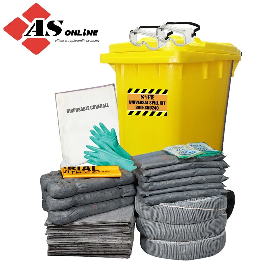 SAFE 240L Universal/general Dispenser Cart Spill Kit / Model: SKU240