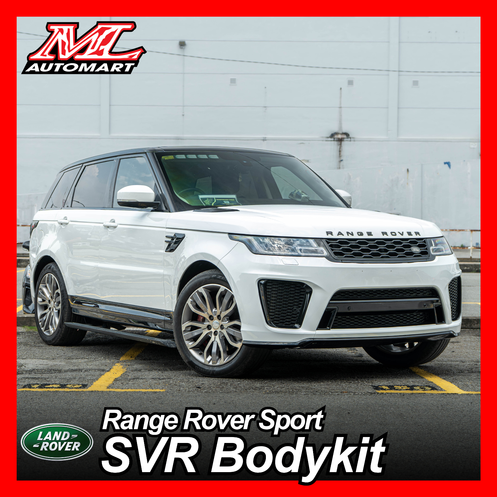 Range Rover Sport to SVR Bodykit Conversion