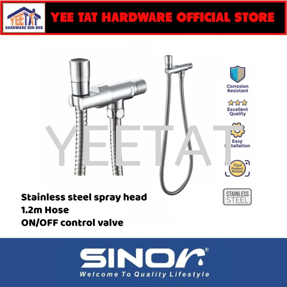 [ SINOR ] SH-7318-C PREMIUM BATHROOM HAND BIDET TOILET SPRAY WITH CONTROL VALVE