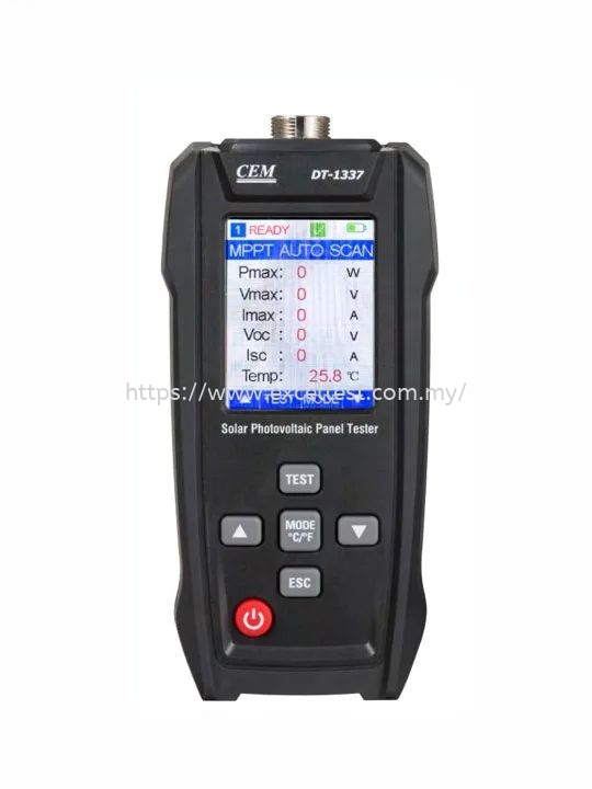 DT‑1337 Solar Photovoltaic Panel Tester – Pmax, I‑V Curve, Voc, Isc & Advanced PV Diagnostics