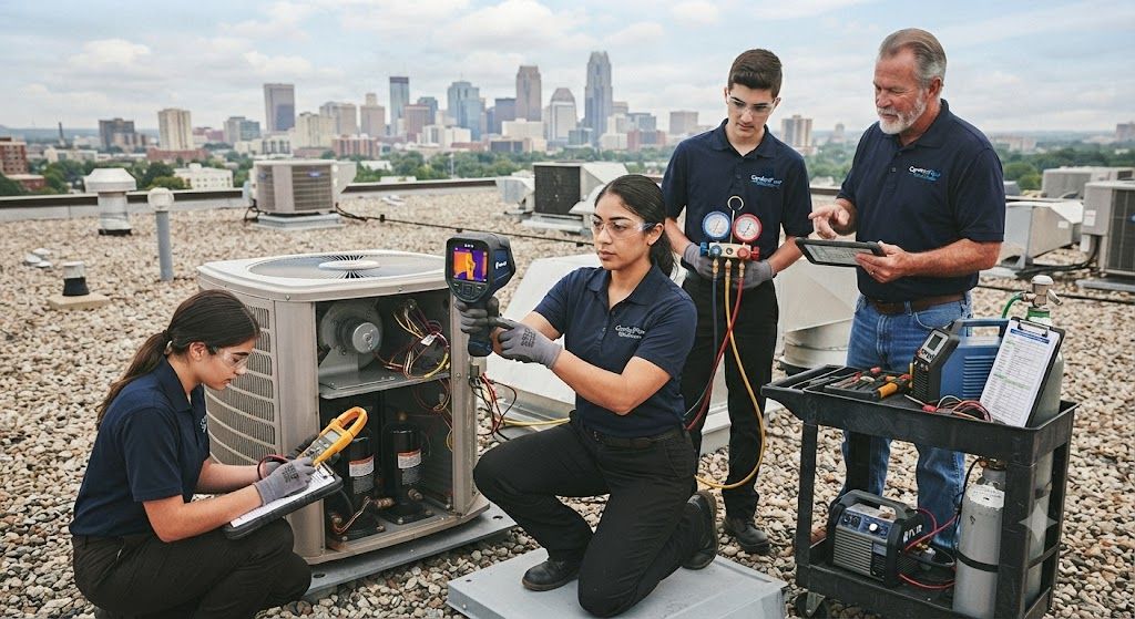 Refrigeration and HVAC servicing techniques