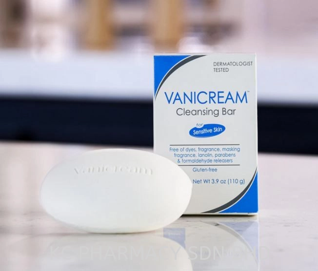 Vanicream Cleansing Bar Fragrance Gluten Sulfate Free Sensitive Skin Gently Cleanses and Moisturizes