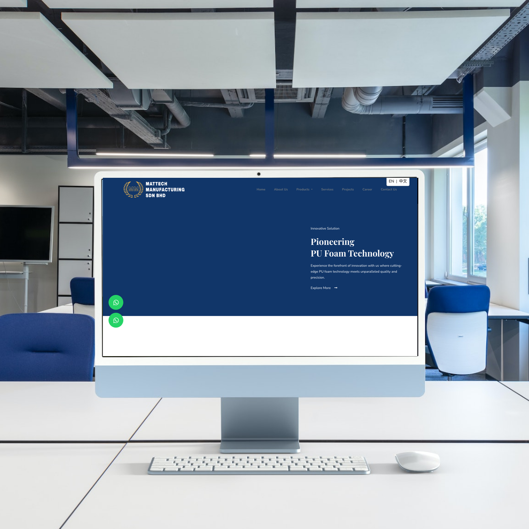 Polyurethane Pu Foam Manufacturer Website Design & SEO | Selangor