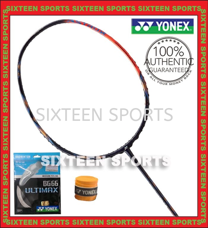 Yonex Astrox 77 Pro Badminton Racket (C/W Yonex BG66 UM string & Ac102 Overgrip)
