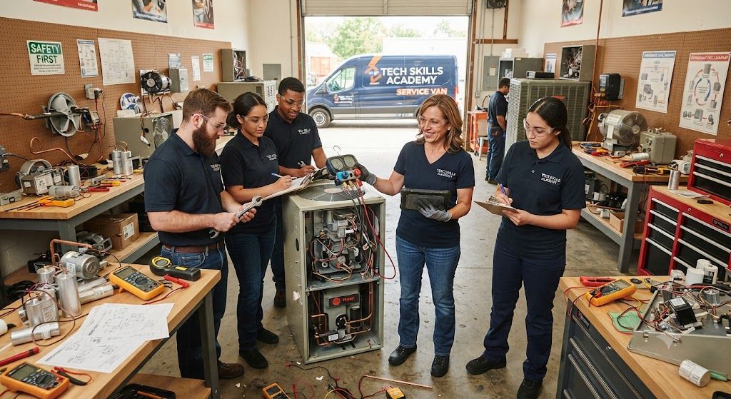 HVAC technical servicing skills course