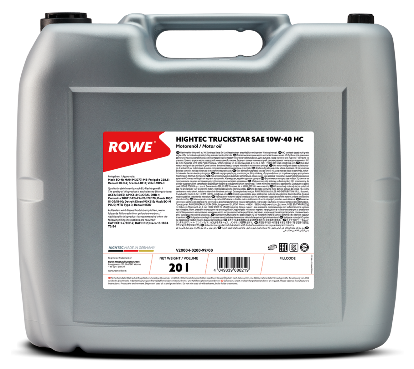 HIGHTEC TRUCKSTAR SAE 10W-40 HC